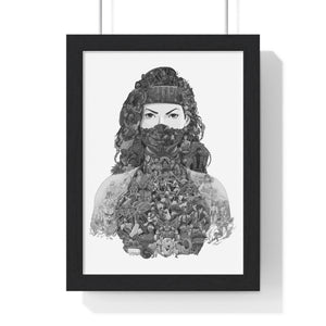 JADE BLACK & WHITE FRAMED POSTER JADE BLACK & WHITE FRAMED POSTER