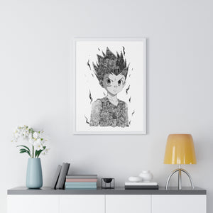 GON BLACK & WHITE FRAMED POSTER GON BLACK & WHITE FRAMED POSTER