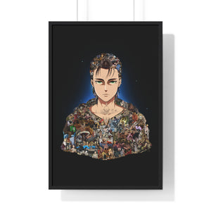 EREN YEAGER COLOR FRAMED POSTER EREN YEAGER COLOR FRAMED POSTER