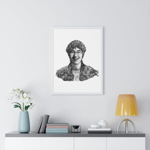 AKIRA TORIYAMA BLACK & WHITE FRAMED POSTER AKIRA TORIYAMA BLACK & WHITE FRAMED POSTER