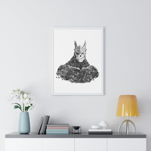 KAIJU NO. 8 BLACK & WHITE FRAMED POSTER KAIJU NO. 8 BLACK & WHITE FRAMED POSTER