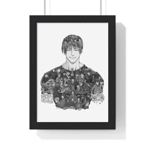 TOJI BLACK & WHITE FRAMED POSTER TOJI BLACK & WHITE FRAMED POSTER