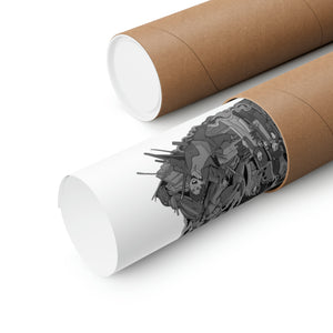 EREN YEAGER BLACK & WHITE POSTER EREN YEAGER BLACK & WHITE POSTER