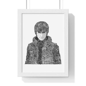 MIGHT GUY BLACK & WHITE FRAMED POSTER MIGHT GUY BLACK & WHITE FRAMED POSTER