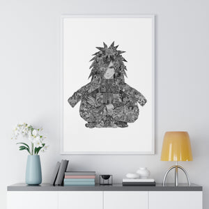 MADARA BLACK & WHITE FRAMED POSTER MADARA BLACK & WHITE FRAMED POSTER