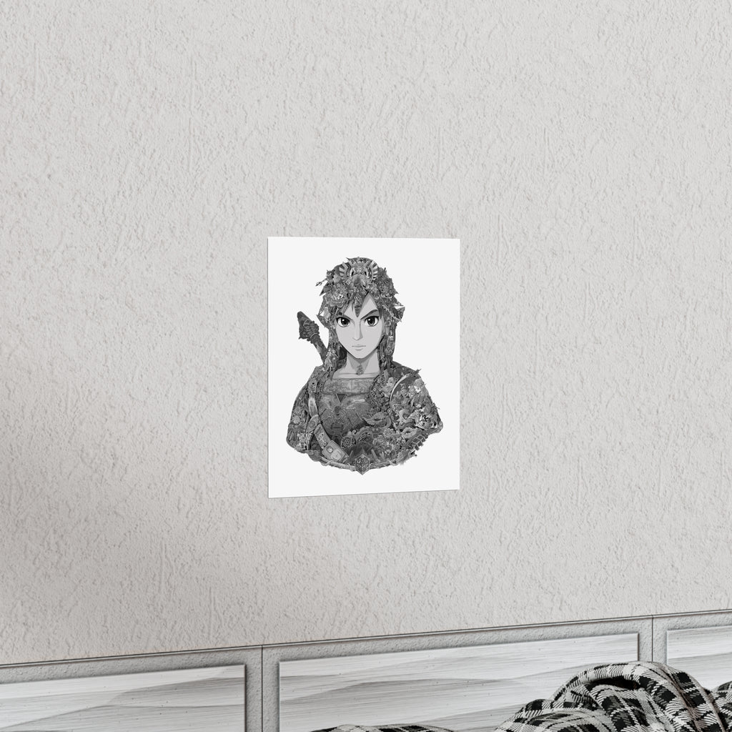 LINK BLACK & WHITE POSTER LINK BLACK & WHITE POSTER