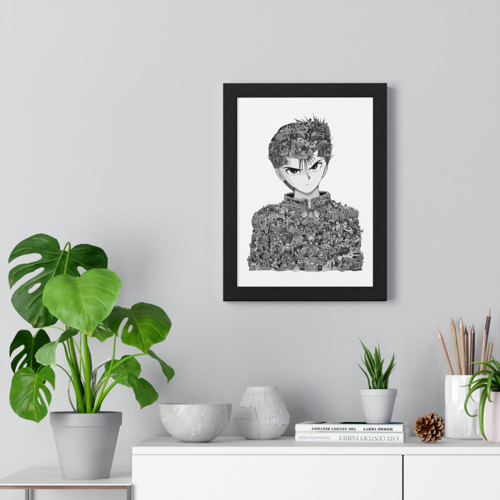 YUSUKE BLACK & WHITE FRAMED POSTER YUSUKE BLACK & WHITE FRAMED POSTER