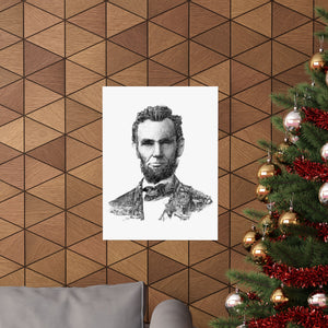 ABRAHAM LINCOLN BLACK & WHITE POSTER ABRAHAM LINCOLN BLACK & WHITE POSTER