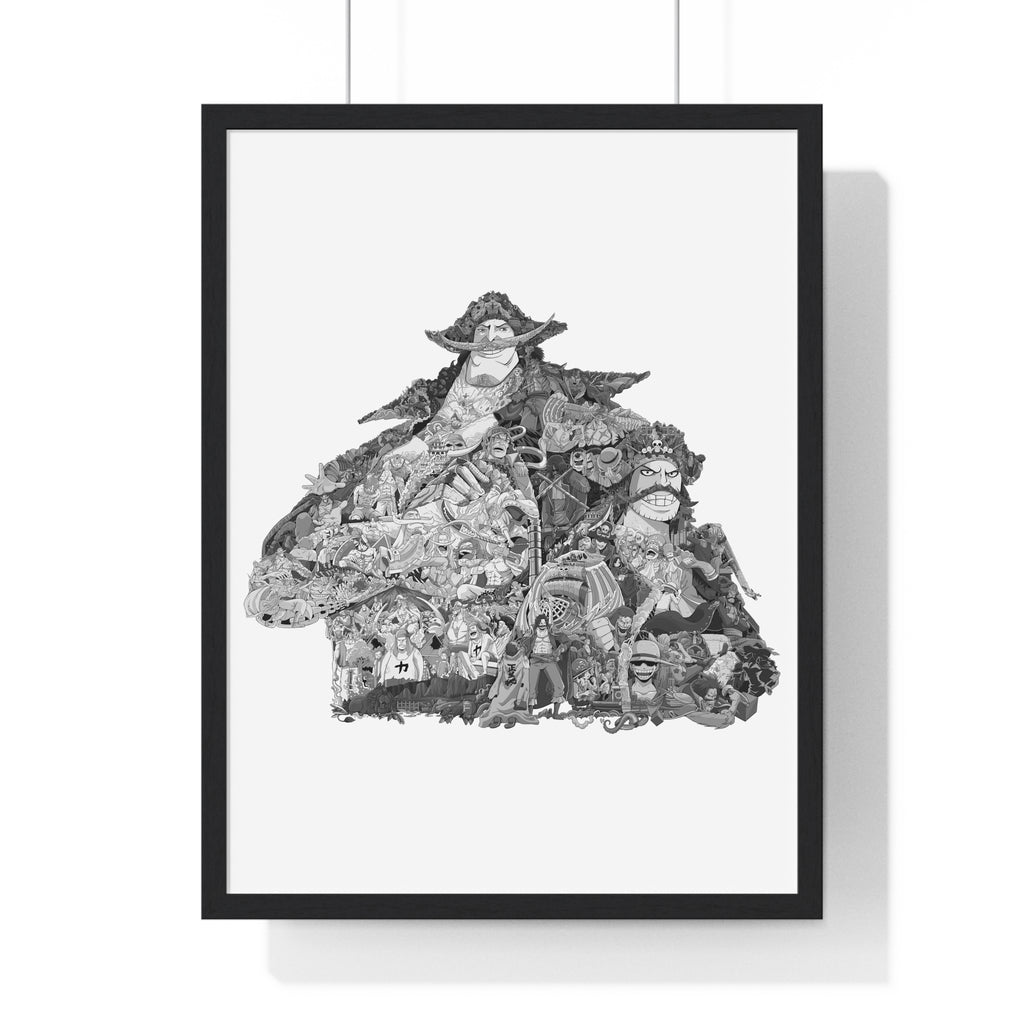 WHITEBEARD ROGER BLACK & WHITE FRAMED POSTER WHITEBEARD ROGER BLACK & WHITE FRAMED POSTER