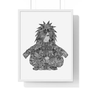 MADARA BLACK & WHITE FRAMED POSTER MADARA BLACK & WHITE FRAMED POSTER