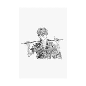 GINTOKI BLACK & WHITE POSTER GINTOKI BLACK & WHITE POSTER