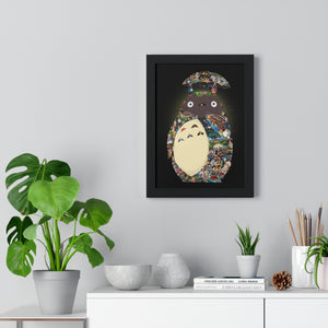 TOTORO COLOR FRAMED POSTER TOTORO COLOR FRAMED POSTER