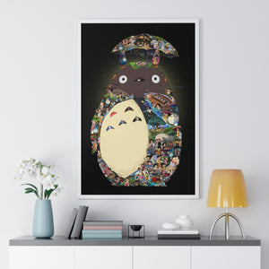 TOTORO COLOR FRAMED POSTER TOTORO COLOR FRAMED POSTER