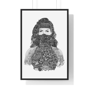 JADE BLACK & WHITE FRAMED POSTER JADE BLACK & WHITE FRAMED POSTER