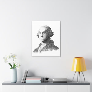 GEORGE WASHINGTON BLACK & WHITE CANVAS GEORGE WASHINGTON BLACK & WHITE CANVAS