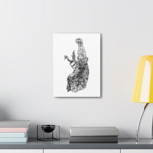 ALL MIGHT BLACK & WHITE CANVAS ALL MIGHT BLACK & WHITE CANVAS