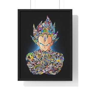 VEGETA WITH STORY COLOR FRAMED POSTER VEGETA WITH STORY COLOR FRAMED POSTER