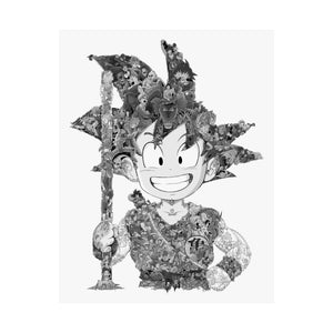 KID GOKU BLACK & WHITE POSTER KID GOKU BLACK & WHITE POSTER