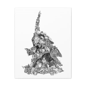 EVA 01 BLACK & WHITE CANVAS EVA 01 BLACK & WHITE CANVAS