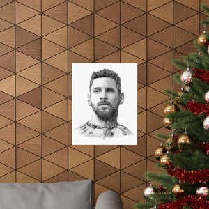 MESSI 2023 BLACK & WHITE POSTER MESSI 2023 BLACK & WHITE POSTER