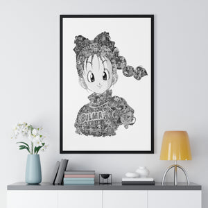 BULMA BLACK & WHITE FRAMED POSTER BULMA BLACK & WHITE FRAMED POSTER