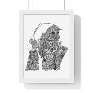 EDWARD ALPHONSE BLACK & WHITE FRAMED POSTER EDWARD ALPHONSE BLACK & WHITE FRAMED POSTER