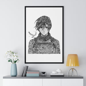 MIKASA BLACK & WHITE FRAMED POSTER MIKASA BLACK & WHITE FRAMED POSTER