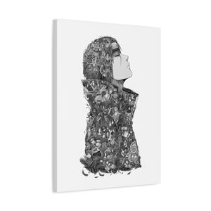 ITACHI (RAIN) BLACK & WHITE CANVAS ITACHI (RAIN) BLACK & WHITE CANVAS