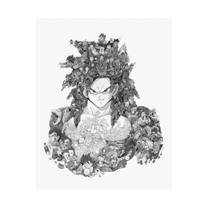 GOKU SSJ4 BLACK & WHITE POSTER GOKU SSJ4 BLACK & WHITE POSTER