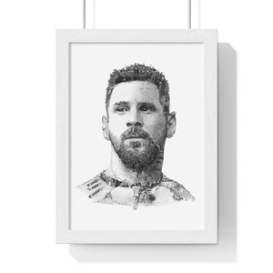 MESSI 2023 BLACK & WHITE FRAMED POSTER MESSI 2023 BLACK & WHITE FRAMED POSTER