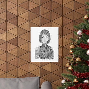 SAKURA BLACK & WHITE POSTER SAKURA BLACK & WHITE POSTER