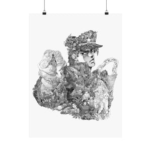 JOTARO BLACK & WHITE POSTER JOTARO BLACK & WHITE POSTER