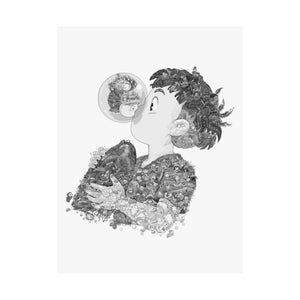 PONYO BLACK & WHITE POSTER PONYO BLACK & WHITE POSTER