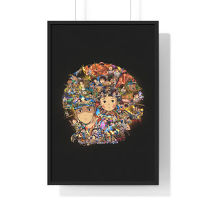 GRAVE OF THE FIREFLIES COLOR FRAMED POSTER GRAVE OF THE FIREFLIES COLOR FRAMED POSTER