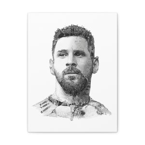 MESSI 2023 BLACK & WHITE CANVAS MESSI 2023 BLACK & WHITE CANVAS