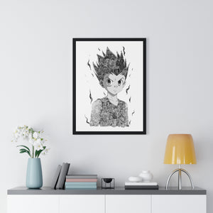 GON BLACK & WHITE FRAMED POSTER GON BLACK & WHITE FRAMED POSTER