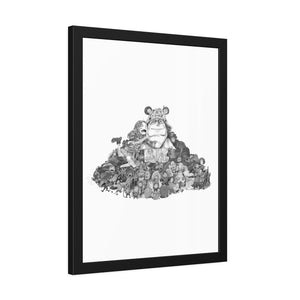 KUMA BLACK & WHITE FRAMED POSTER KUMA BLACK & WHITE FRAMED POSTER