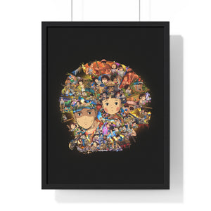 GRAVE OF THE FIREFLIES COLOR FRAMED POSTER GRAVE OF THE FIREFLIES COLOR FRAMED POSTER