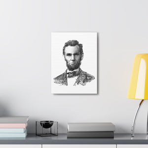 ABRAHAM LINCOLN BLACK & WHITE CANVAS ABRAHAM LINCOLN BLACK & WHITE CANVAS