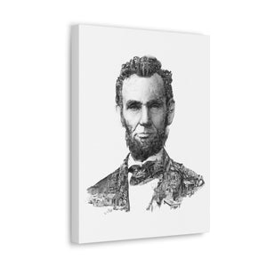 ABRAHAM LINCOLN BLACK & WHITE CANVAS ABRAHAM LINCOLN BLACK & WHITE CANVAS