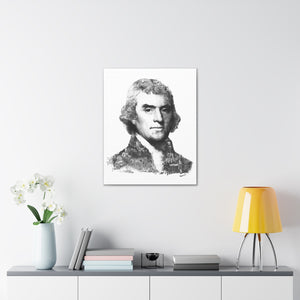 THOMAS JEFFERSON BLACK & WHITE CANVAS THOMAS JEFFERSON BLACK & WHITE CANVAS