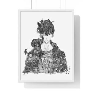 SUNG JINWOO BLACK & WHITE FRAMED POSTER SUNG JINWOO BLACK & WHITE FRAMED POSTER