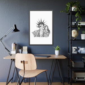 KENPACHI BLACK & WHITE FRAMED POSTER KENPACHI BLACK & WHITE FRAMED POSTER