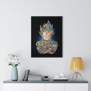 VEGETA WITH STORY COLOR FRAMED POSTER VEGETA WITH STORY COLOR FRAMED POSTER