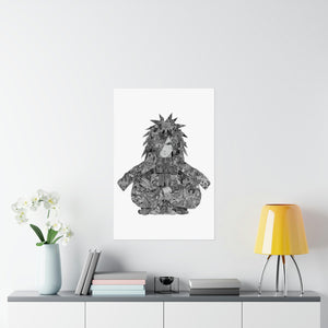 MADARA BLACK & WHITE POSTER MADARA BLACK & WHITE POSTER