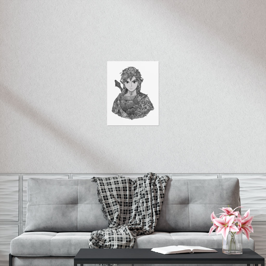 LINK BLACK & WHITE POSTER LINK BLACK & WHITE POSTER