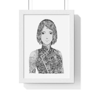 SAKURA BLACK & WHITE FRAMED POSTER SAKURA BLACK & WHITE FRAMED POSTER
