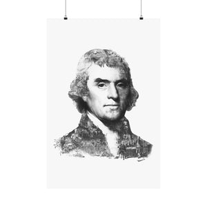 THOMAS JEFFERSON BLACK & WHITE POSTER THOMAS JEFFERSON BLACK & WHITE POSTER