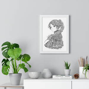 FRIEREN BLACK & WHITE FRAMED POSTER FRIEREN BLACK & WHITE FRAMED POSTER