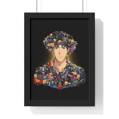 SPIKE SPIEGEL COLOR FRAMED POSTER SPIKE SPIEGEL COLOR FRAMED POSTER